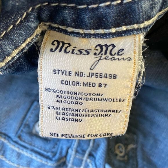 Miss Me Western Jeans JP5649B Boot Embroidered 27 - Picture 13 of 16